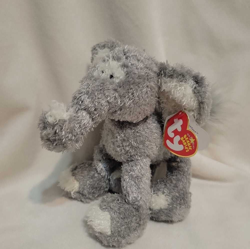 Ty Beanie Baby - TOOTOOT the Elephant (6.5 Inch) MINT with MINT TAGS vintage
